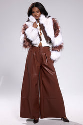 BETTER OFF WITHOUT YOU FAUX LEATHER TROUSER