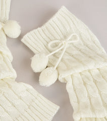 Cute and Cozy Pom Leg Warmers