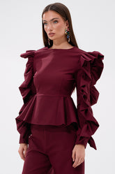 SIERRA RUFFLE BLOUSE
