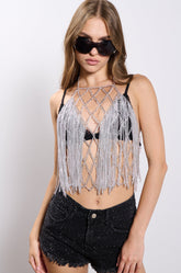 I CAN SEE THE FUTURE METAL CHAIN TOP