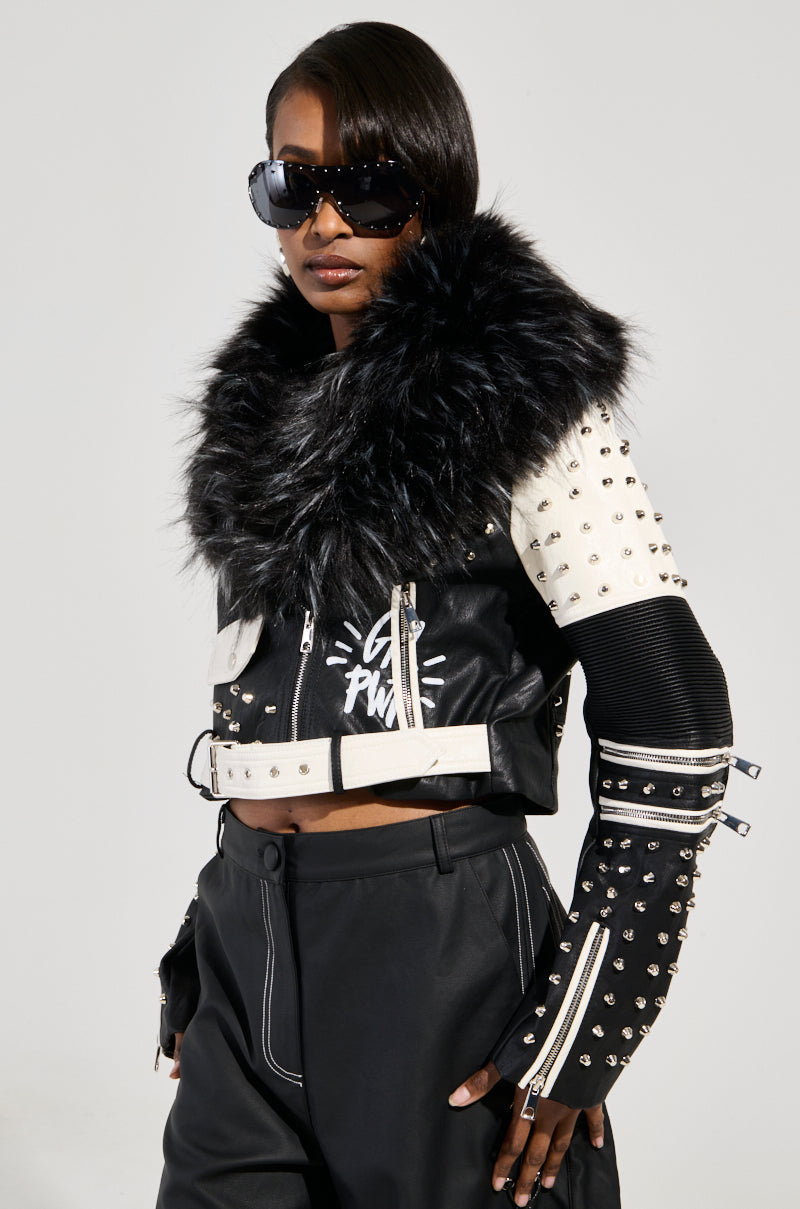 FROM THE BRONX FUR TRIM MOTO