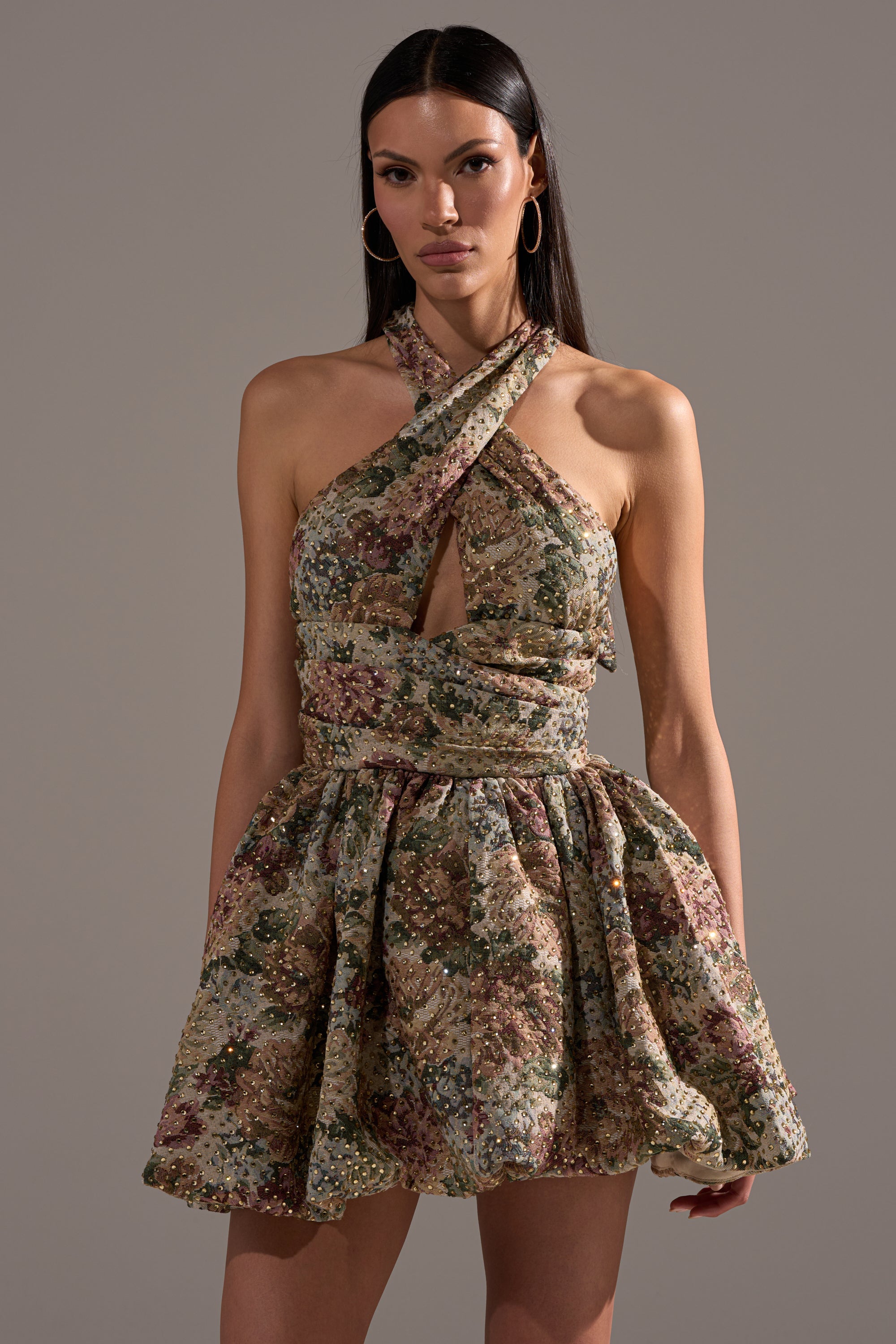 GUESS WHO FLORAL MINI DRESS