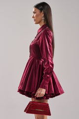 OH MY BUTTON DOWN MINI DRESS