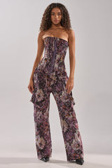 ABOVE THE MIDDLE FLORAL TROUSER