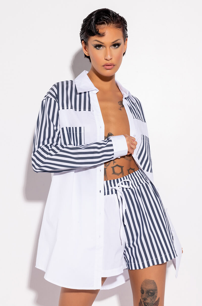 Coll Back CALL BACK LATER COLORBLOCK POPLIN SHORT – Allonein