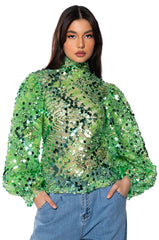 GALAXY EMBELLISHED LONGSLEEVE TOP